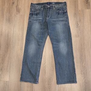 Rock & Republic Relaxed Straight Leg Mid Rise Denim Jeans Men's Size 36x30